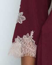 Bamboo 3/4 sleeve Robe 03161 cherry lacquer