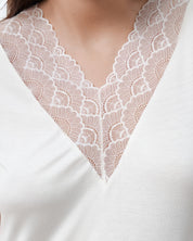 Bamboo t-shirt Nightgown 02100 ivory