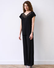 Bamboo t-shirt Pajama 02101 black