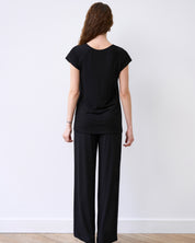 Bamboo t-shirt Pajama 02101 black