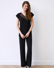 Bamboo t-shirt Pajama 02101 black