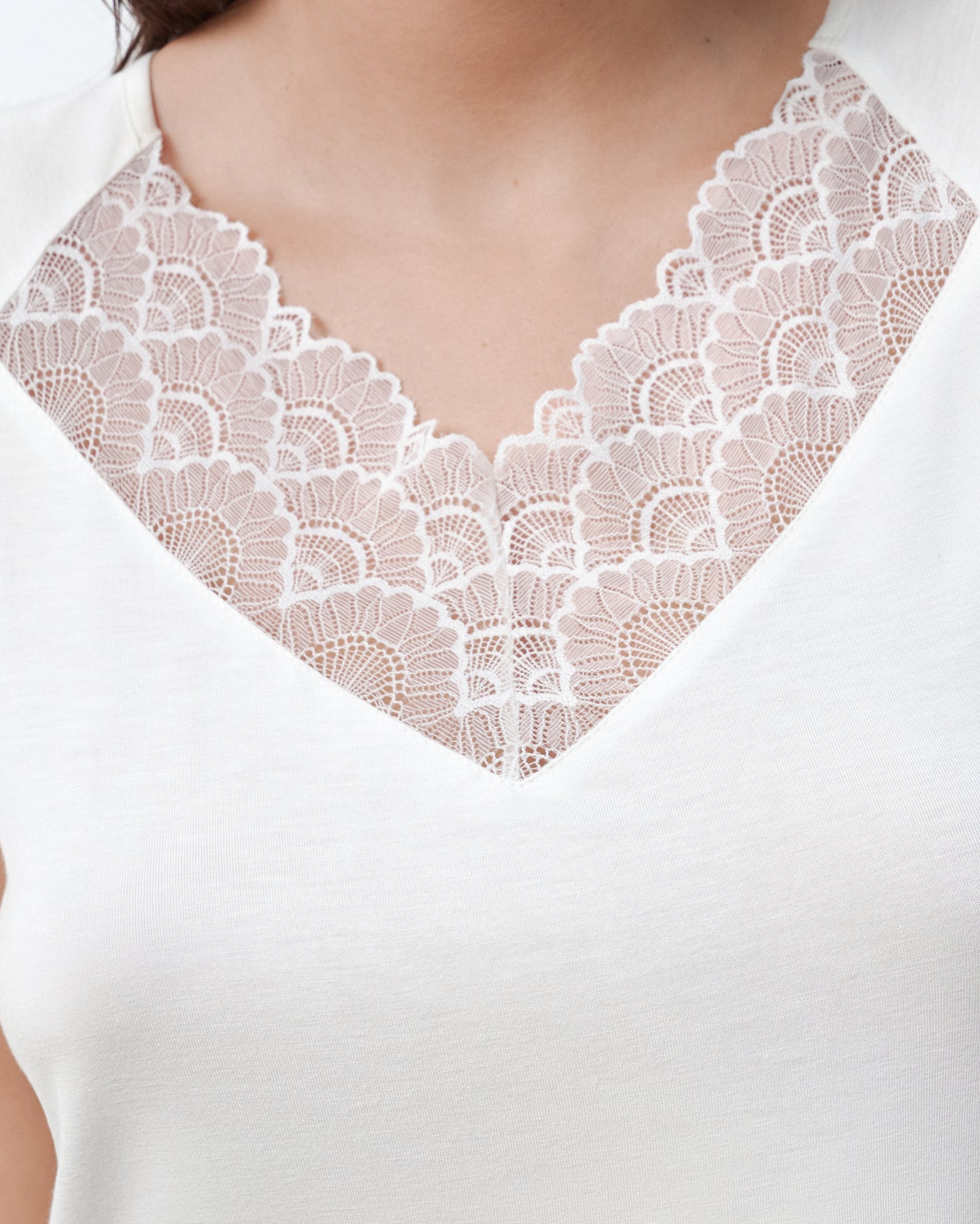 Bamboo t-shirt Pajama 02101 ivory