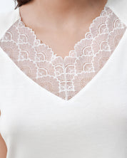 Bamboo t-shirt Pajama 02101 ivory