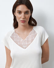 Bamboo t-shirt Pajama 02101 ivory