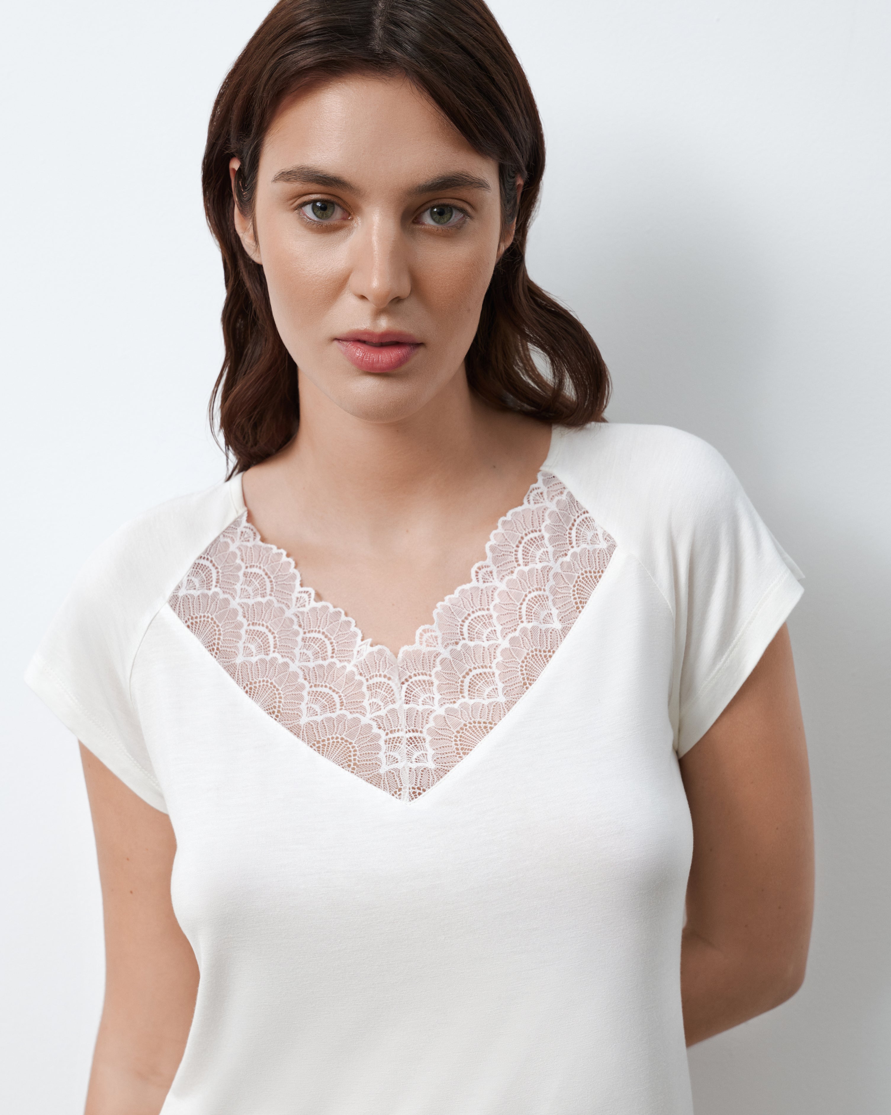Bamboo t-shirt Pajama 02101 ivory