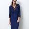Bamboo Nightgown 3/4 sleeve 02113 navy