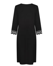 Bamboo Nightgown 3/4 sleeve 02113 black