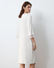 Bamboo Nightgown 3/4 sleeve 02113 ivory