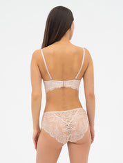 Plunge padded push-up Bra 005 558 peony