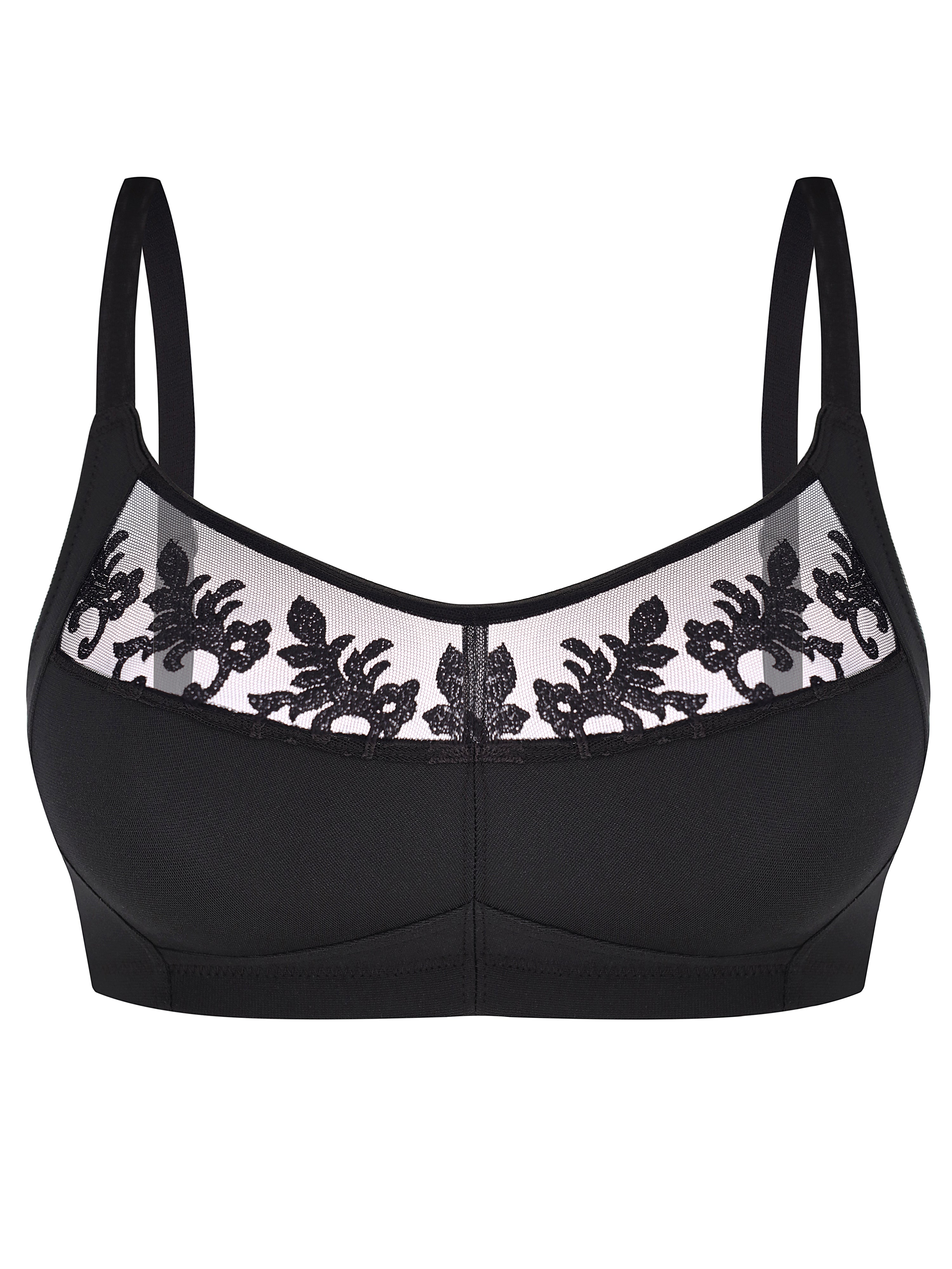 Soft-cup wireless Bra 006 007 black