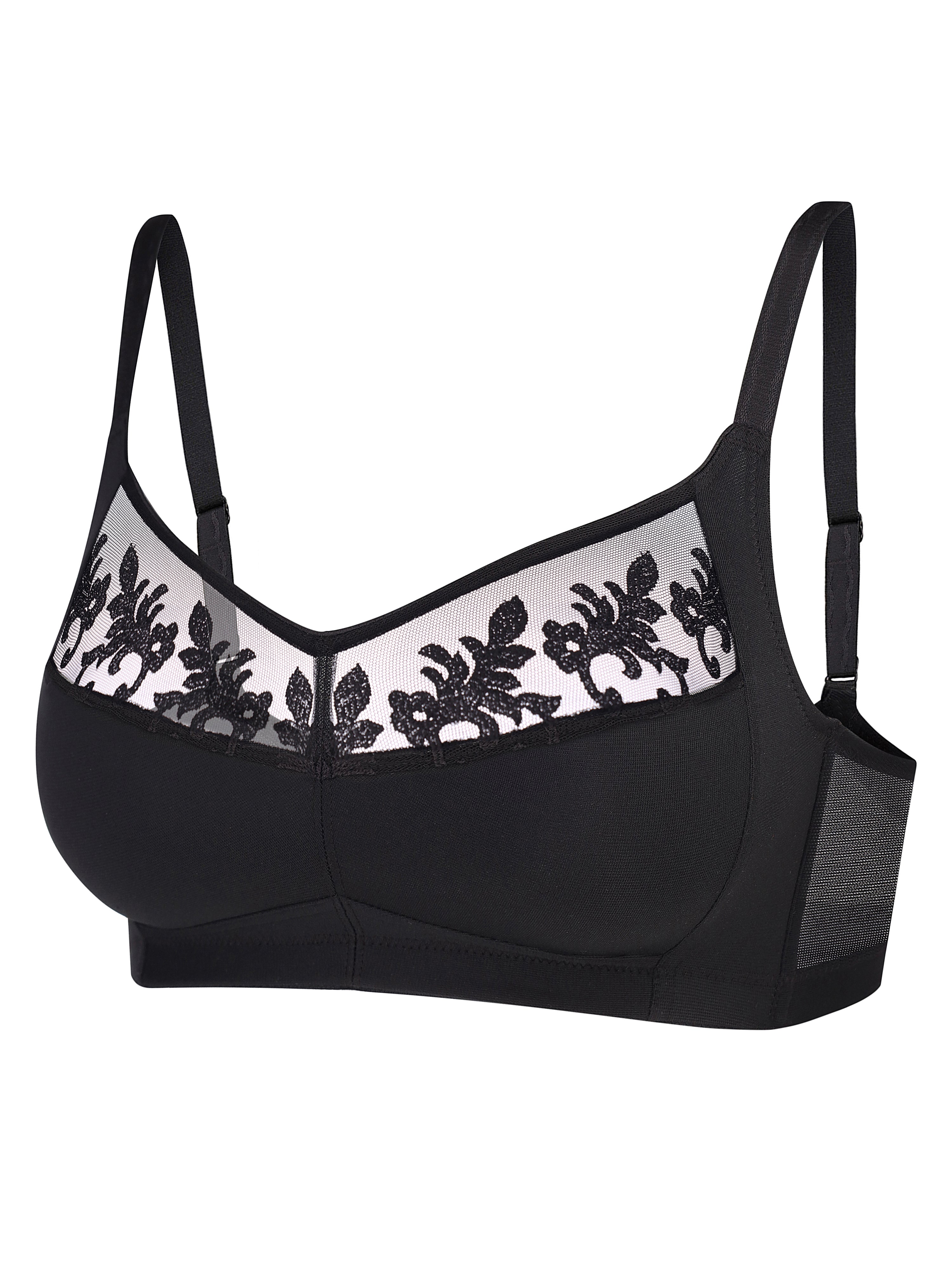 Soft-cup wireless Bra 006 007 black