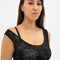 Moulded Bra with lace Top overlay 007 019 black