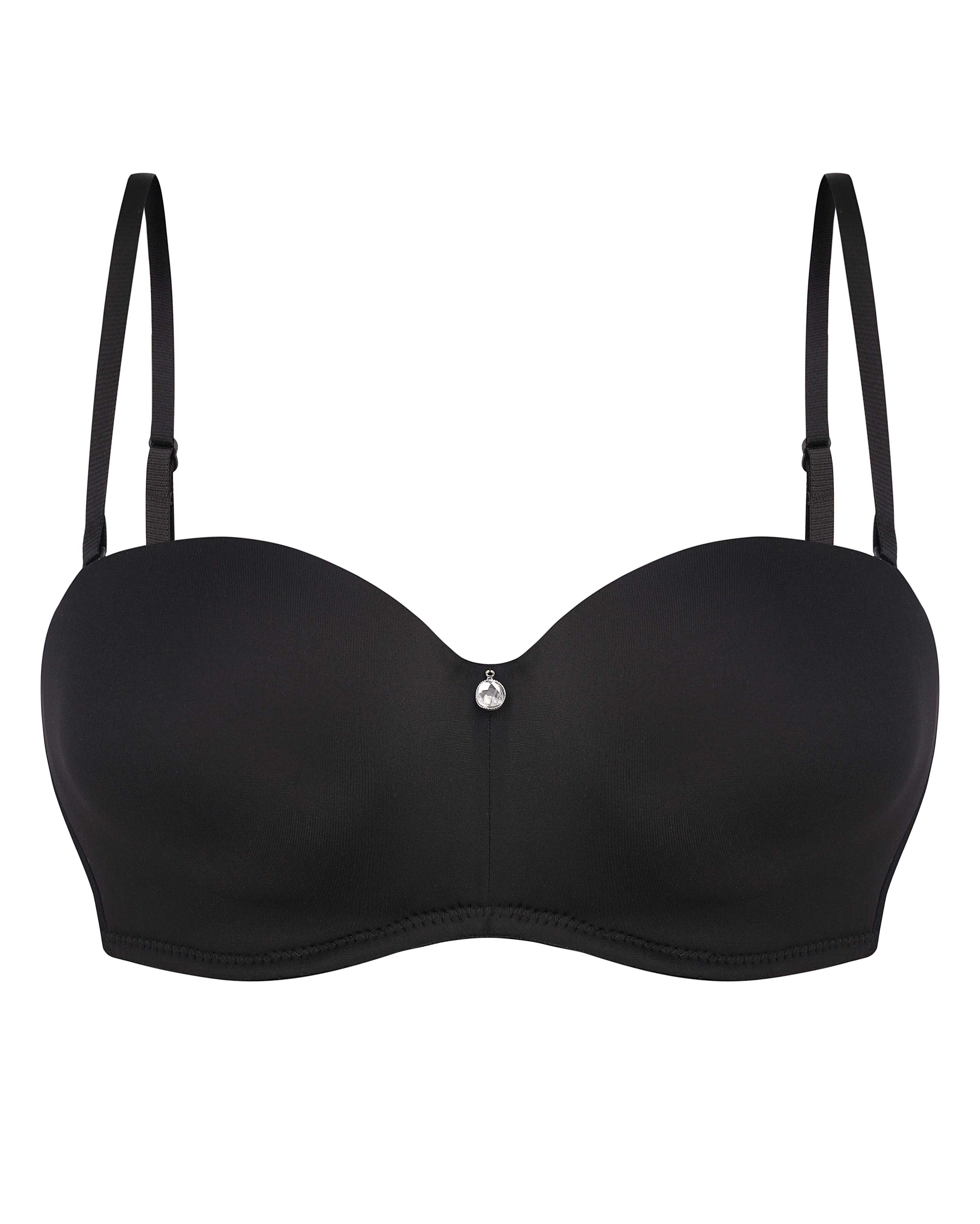 Full coverage moulded balconette push-up Bra 012 006 black