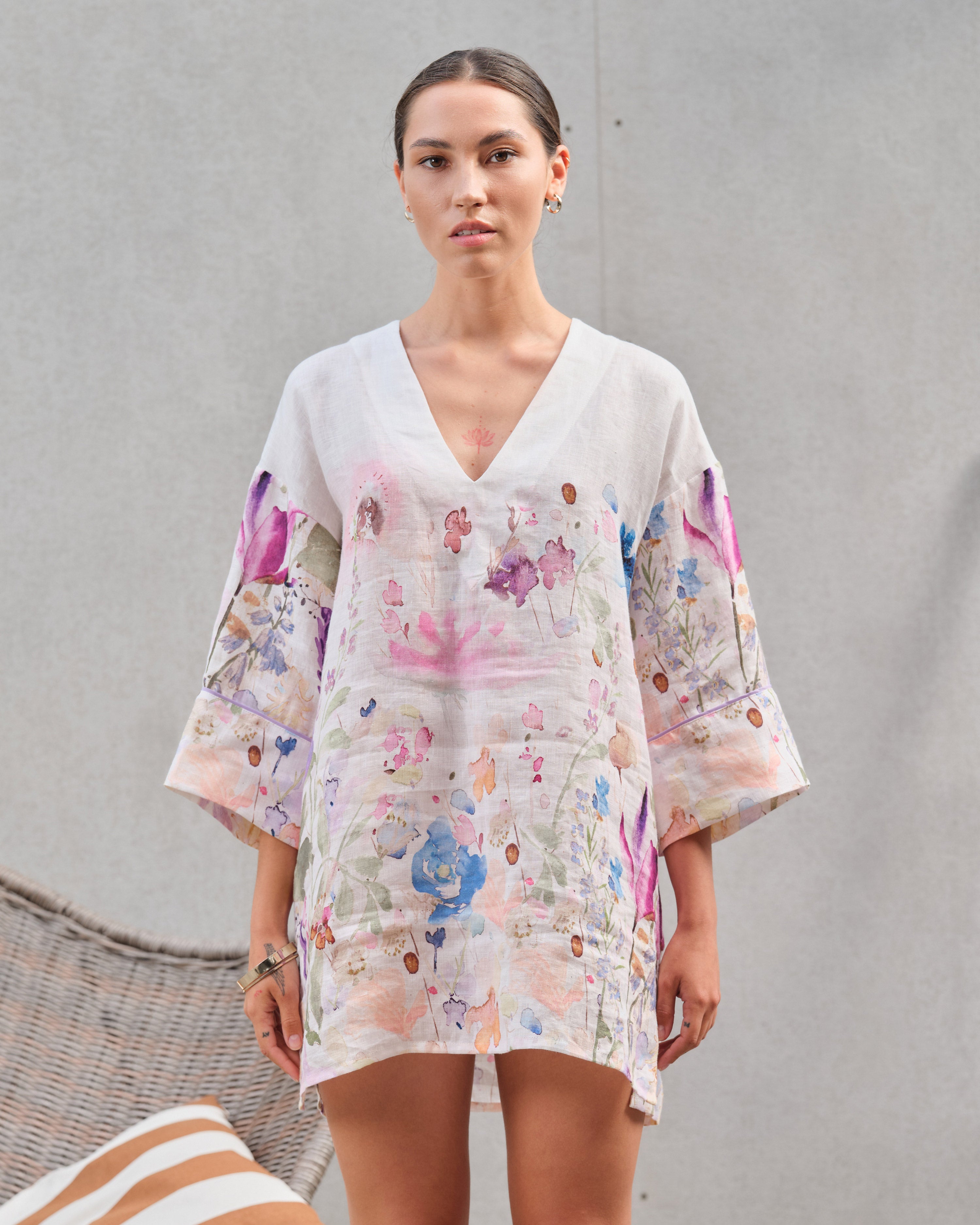 Mini Tunic dress 0183 floral
