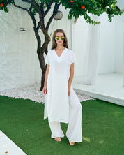 Midi tunic Dress 0190 milk