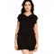 Bamboo cap-sleeve Nightgown 0202 black