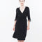 Bamboo 3/4 sleeve Robe 0203/1 black