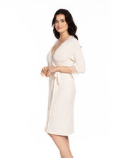 Bamboo 3/4 sleeve Robe 0203/1 ecru