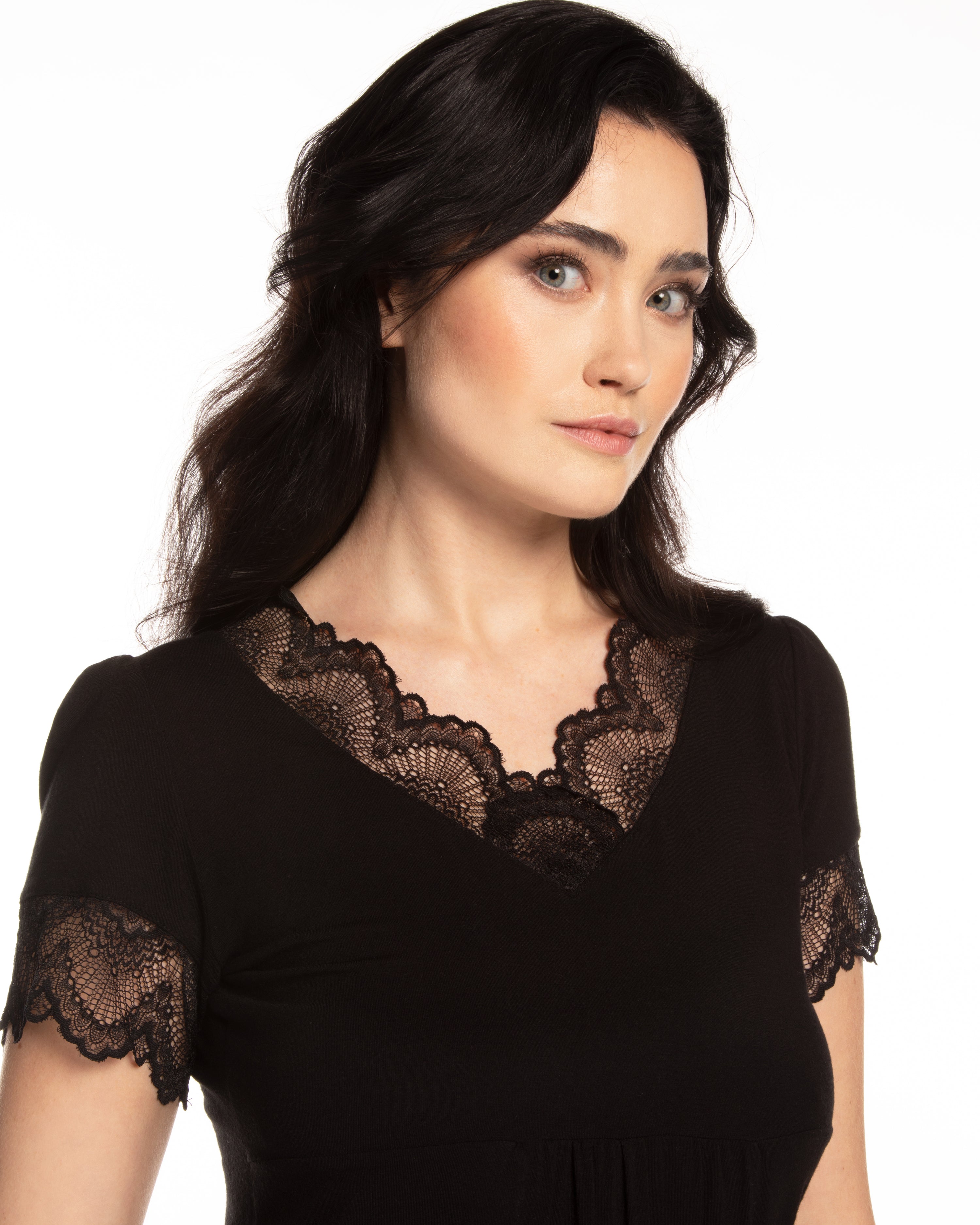 Bamboo t-shirt shorts Set 0207 black
