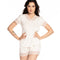 Bamboo t-shirt shorts Set 0207 ecru