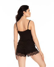 Bamboo cami shorts Set 0209 black