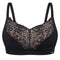 Full coverage half-padded wireless bandeau Bra 021 007 black