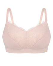 Full coverage half-padded wireless bandeau Bra 021 007 silver peony