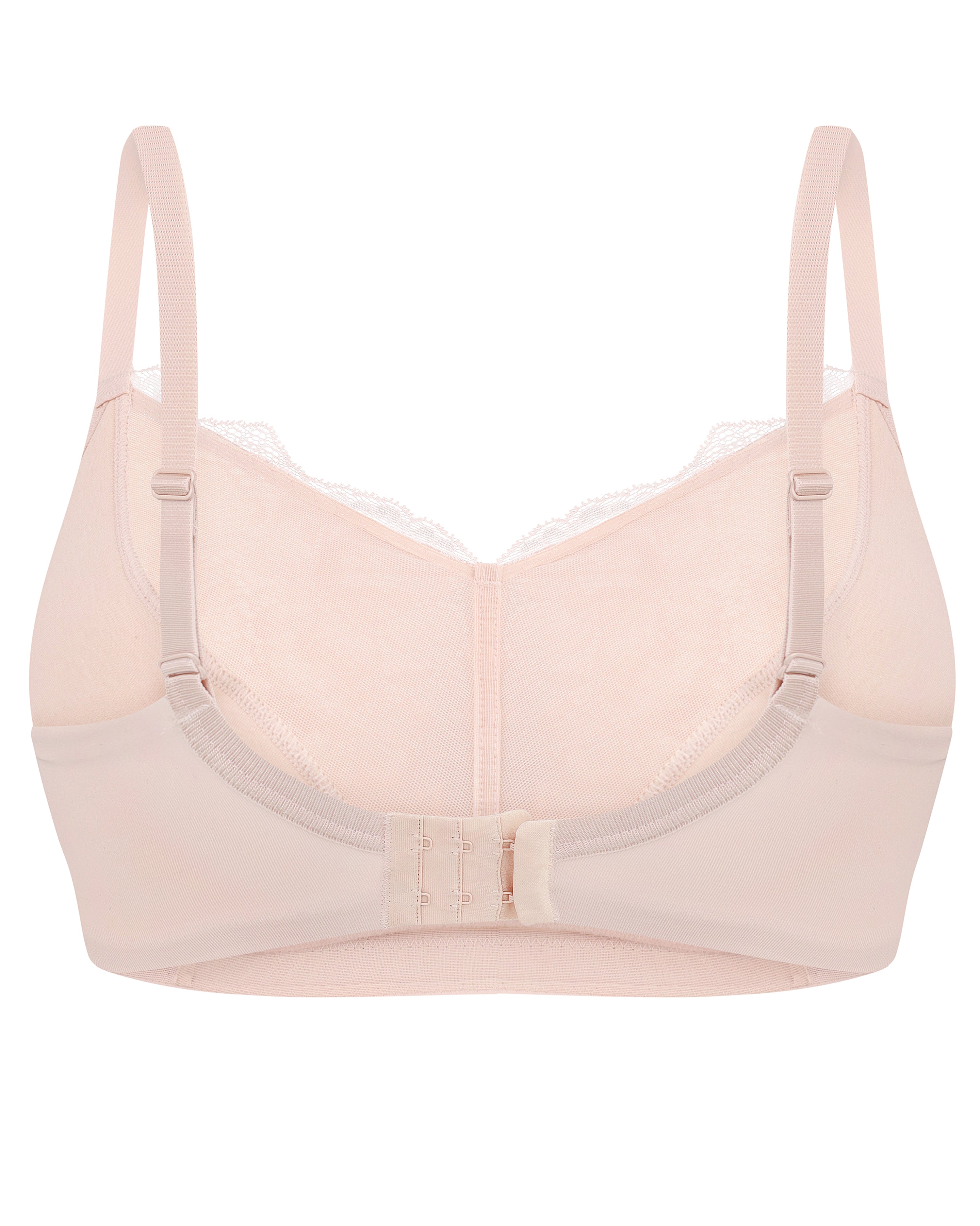 Full coverage half-padded wireless bandeau Bra 021 007 silver peony