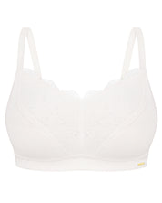 Full coverage half-padded wireless bandeau Bra 021 007 ivory