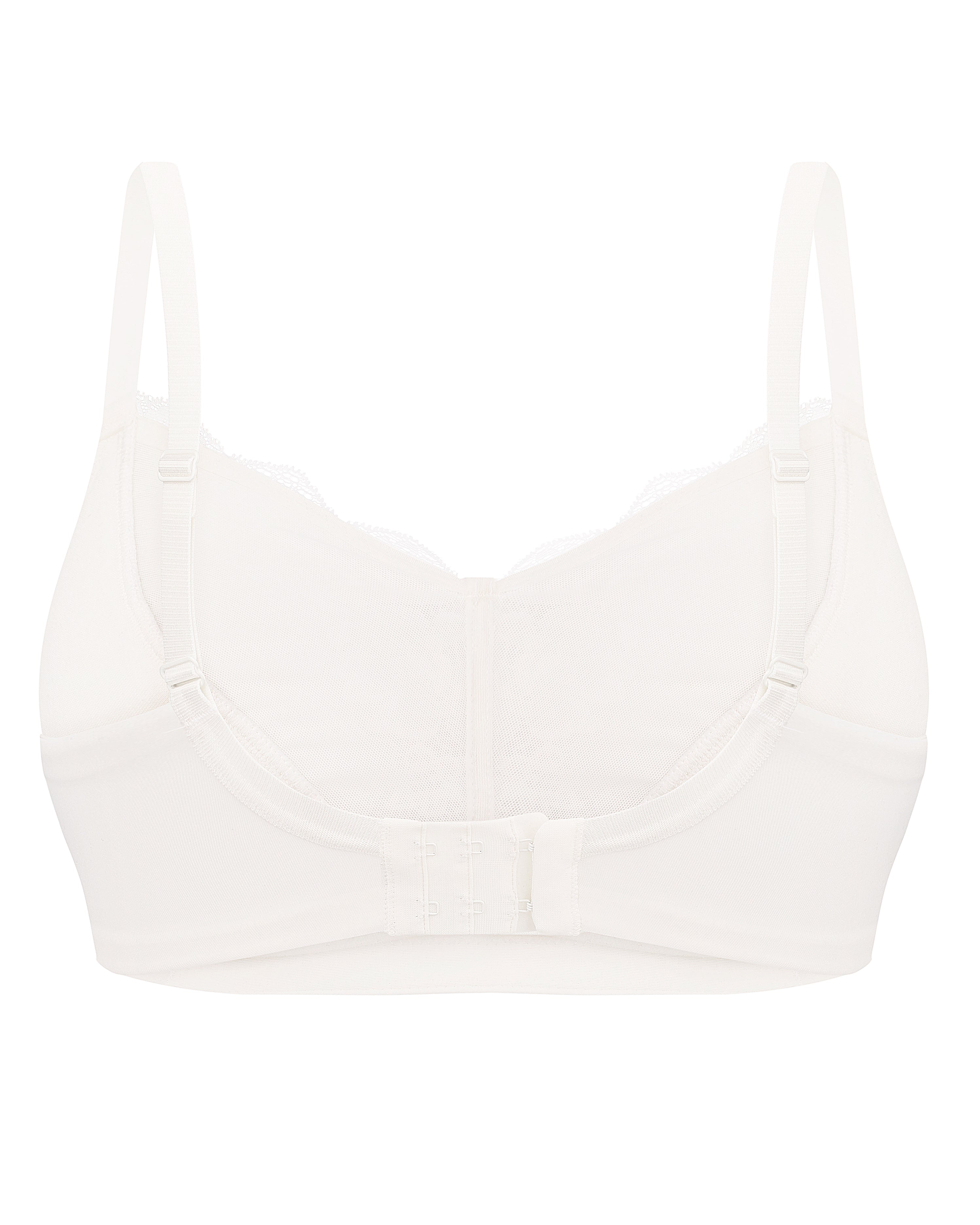 Full coverage half-padded wireless bandeau Bra 021 007 ivory
