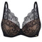 Plunge padded push-up Bra 021 010 black