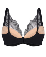Plunge padded push-up Bra 021 010 black