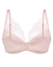 Plunge padded push-up Bra 021 010 silver peony