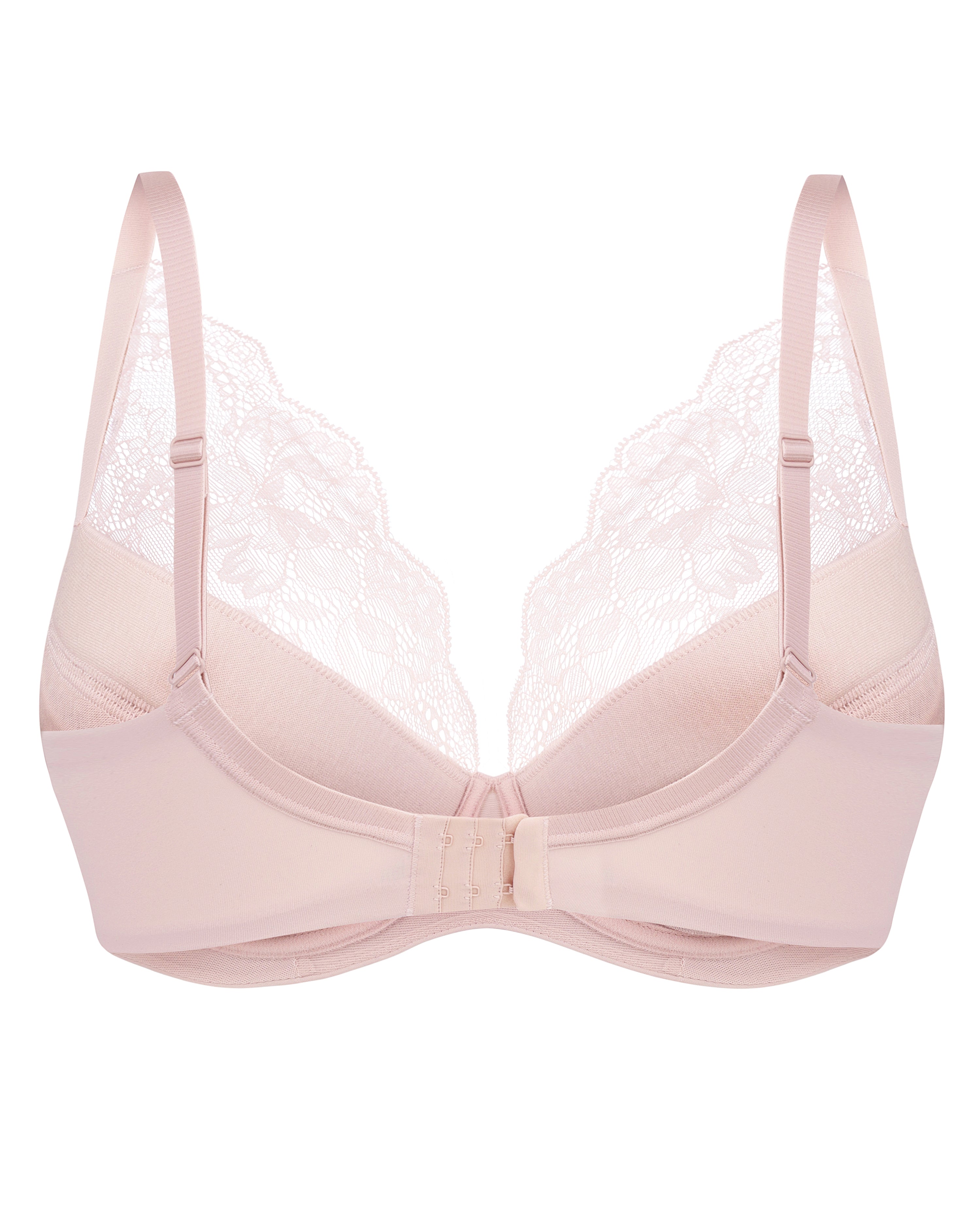 Plunge padded push-up Bra 021 010 silver peony