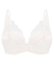 Plunge padded push-up Bra 021 010 ivory