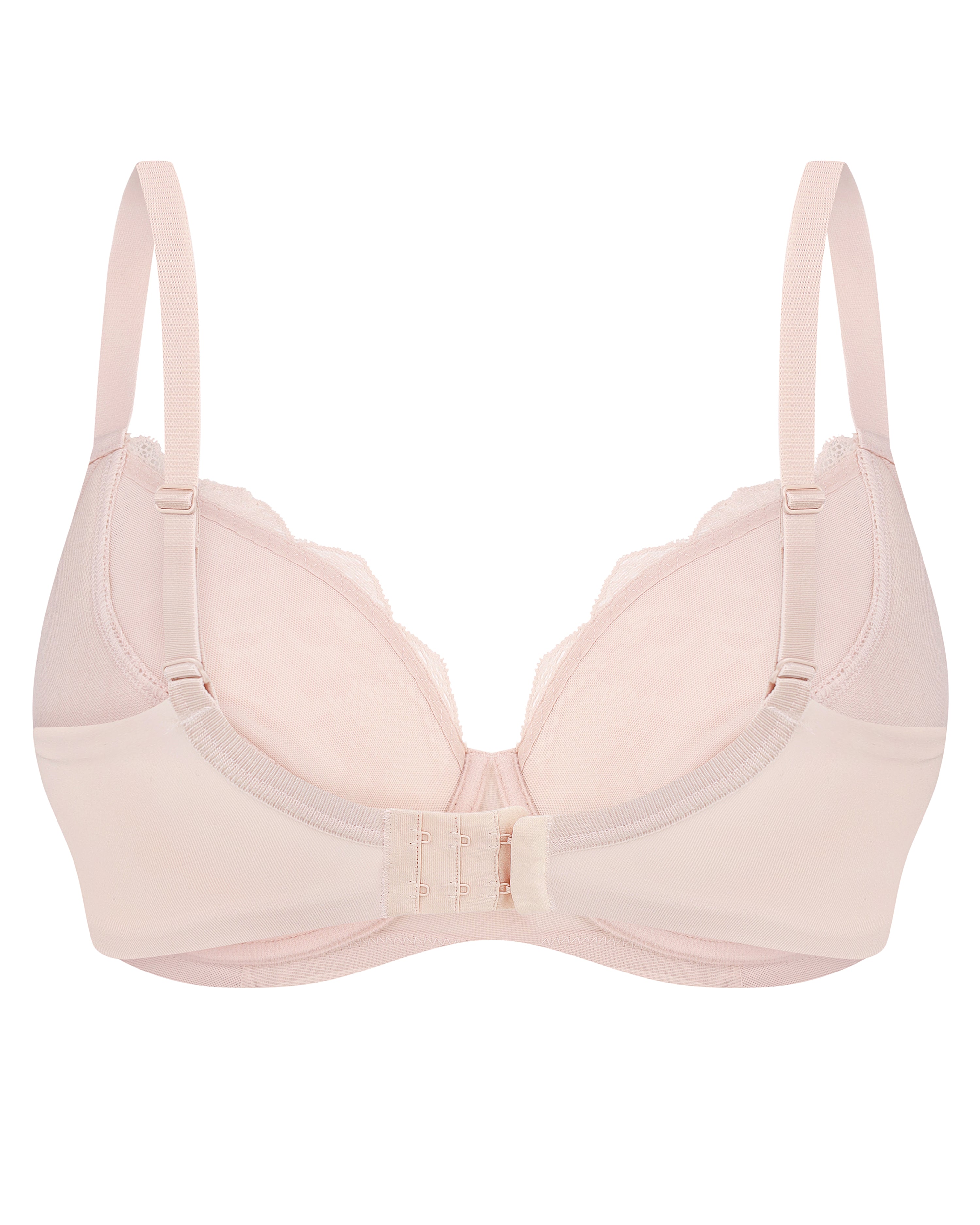 Full coverage half-padded Bra 021 012 silver peony
