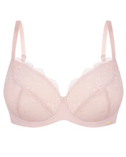 Full coverage half-padded Bra 021 012 silver peony