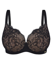 Full coverage half-padded Bra 021 012 black