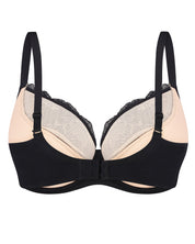 Full coverage half-padded Bra 021 012 black