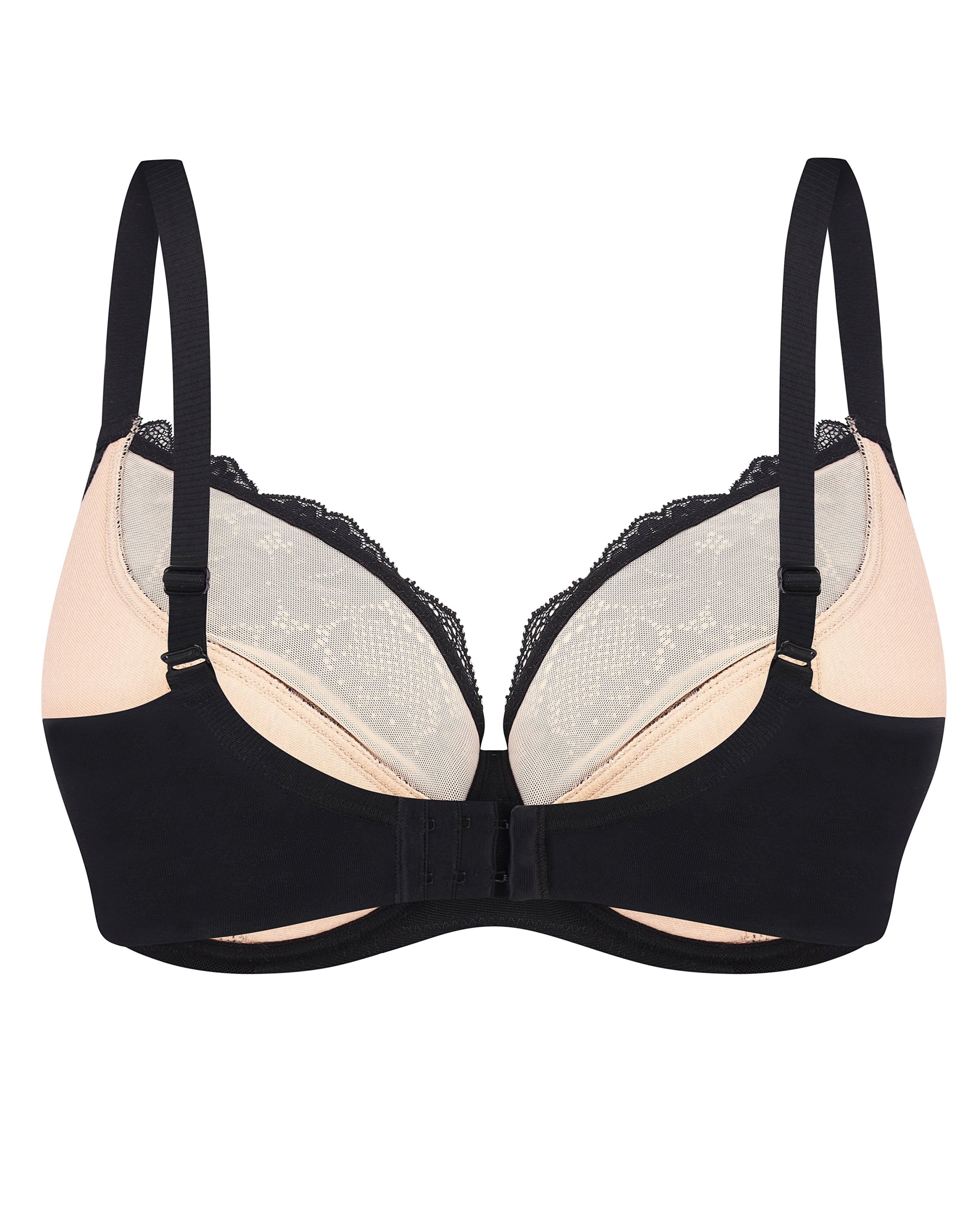 Full coverage half-padded Bra 021 012 black