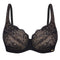 Full coverage non-padded side support Bra 021 015 black