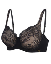 Full coverage non-padded side support Bra 021 015 black