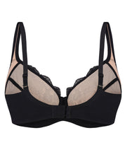 Full coverage non-padded side support Bra 021 015 black