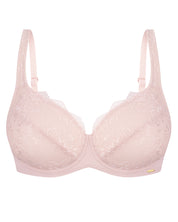 Full coverage non-padded side support Bra 021 015 silver peony