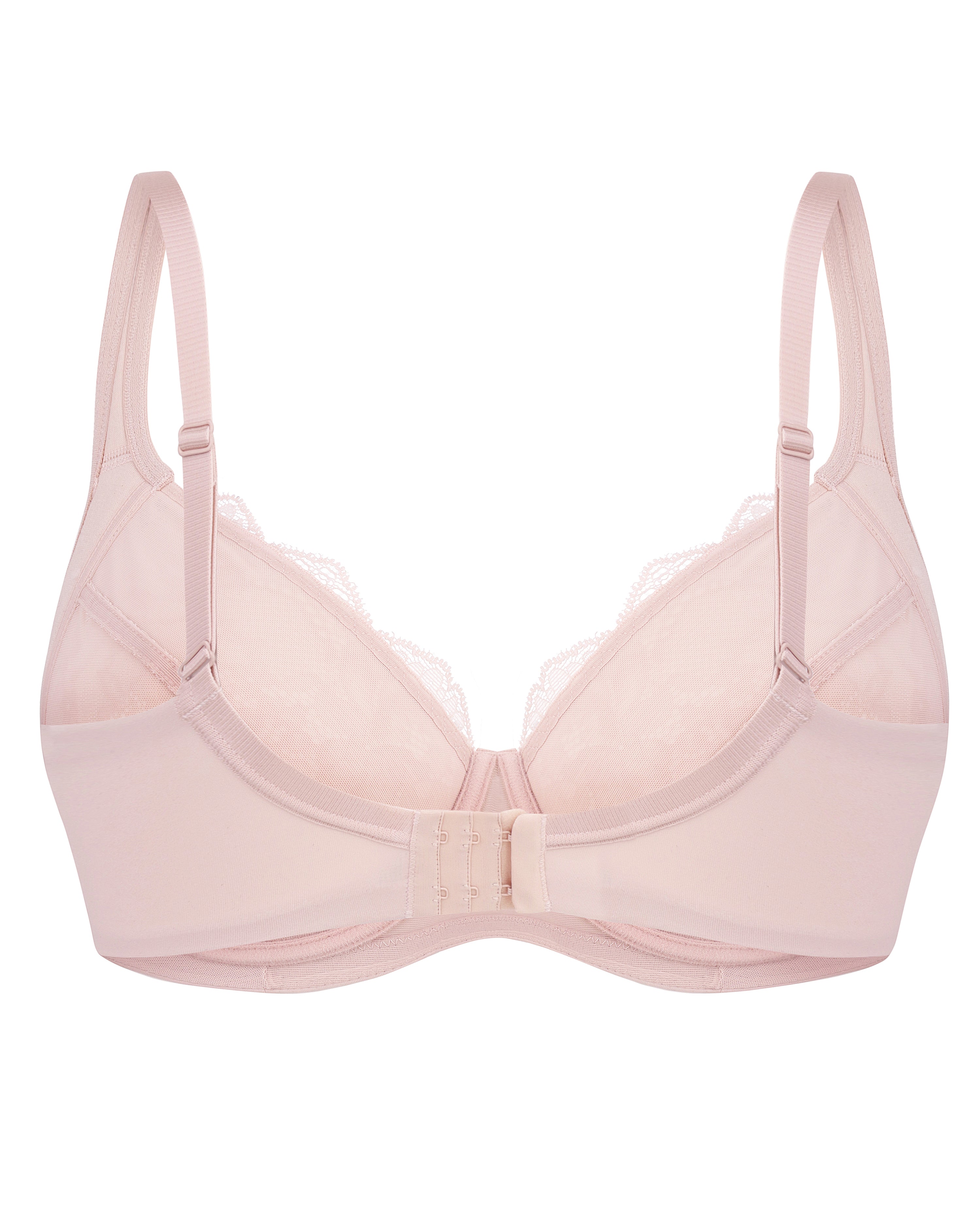 Full coverage non-padded side support Bra 021 015 silver peony