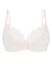Full coverage non-padded side support Bra 021 015 ivory