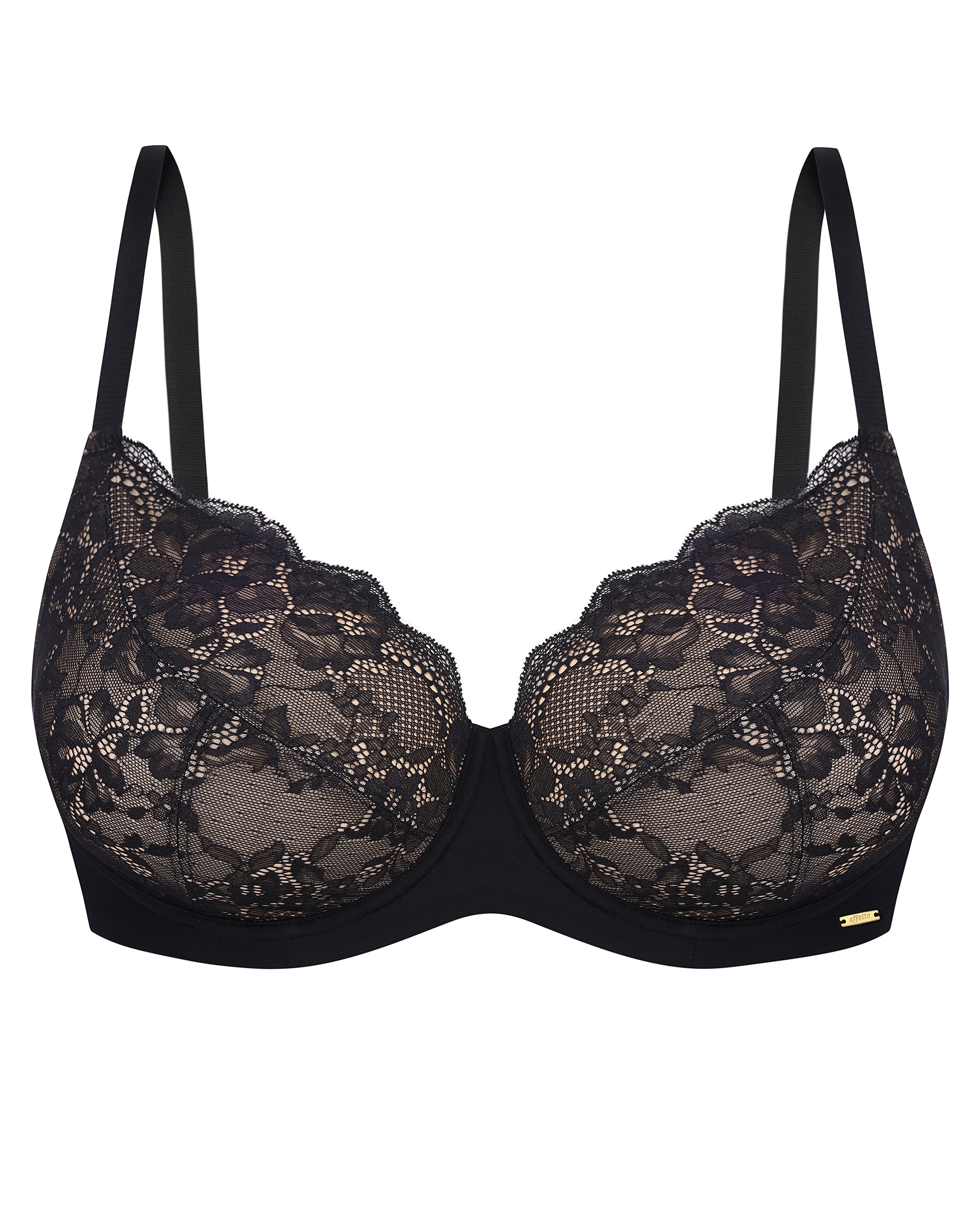 Full coverage non-padded Bra 021 016 black