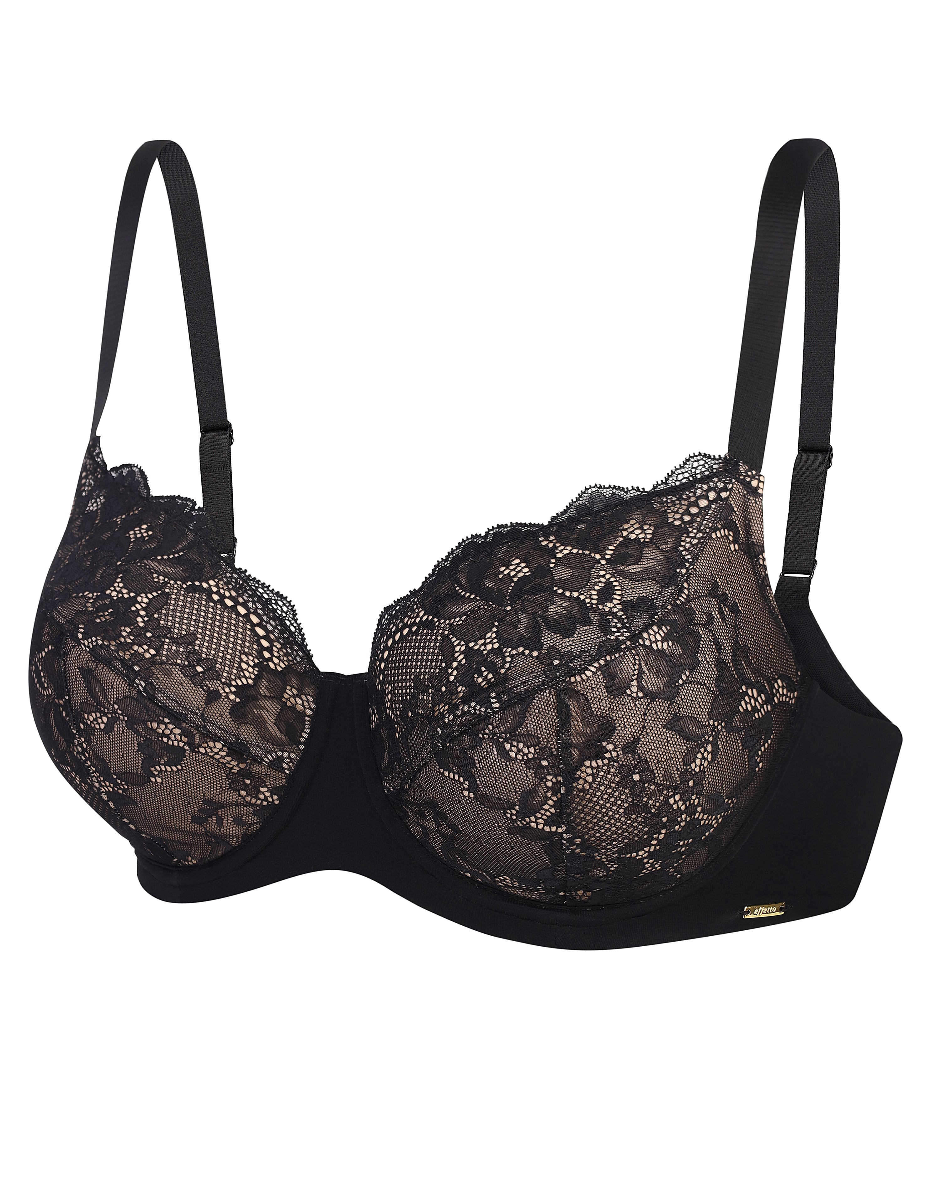 Full coverage non-padded Bra 021 016 black