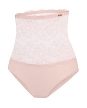 High-waisted light shape lace Briefs 021 031 silver peony