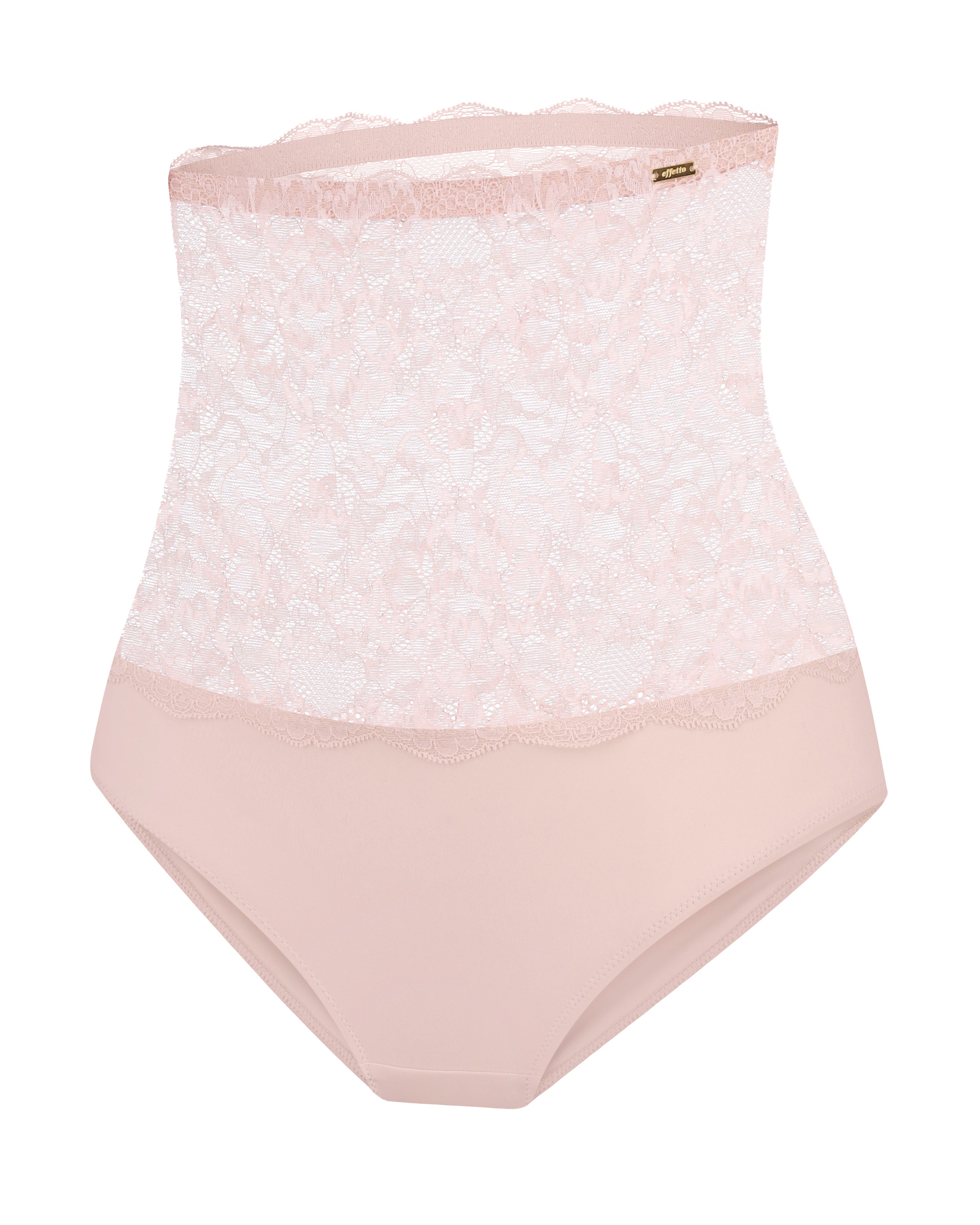 High-waisted light shape lace Briefs 021 031 silver peony